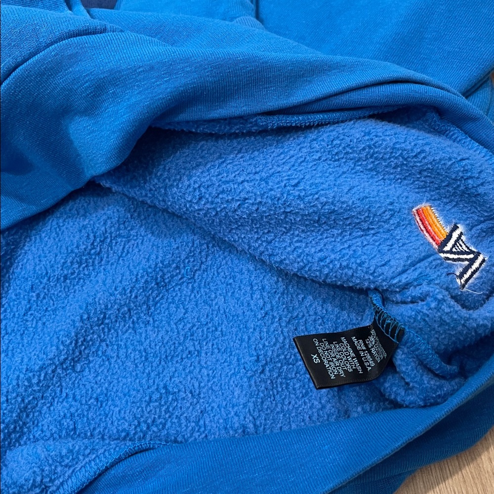 NEW Aviator Nation 2Pc Set Logo Hoodie + AV Sweatpants Adventure Cobalt Blue XS - Picture 10 of 12